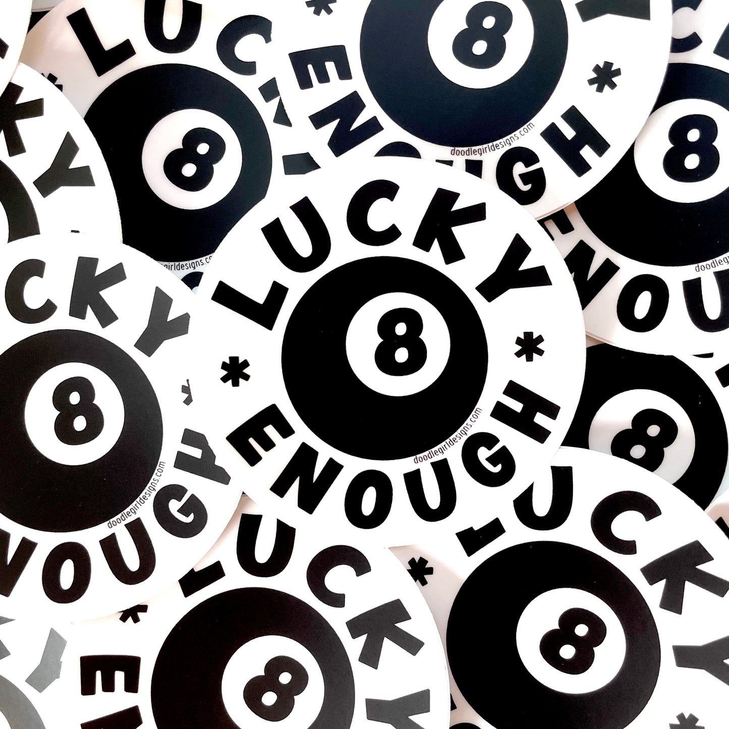 LUCKY ENOUGH STICKER