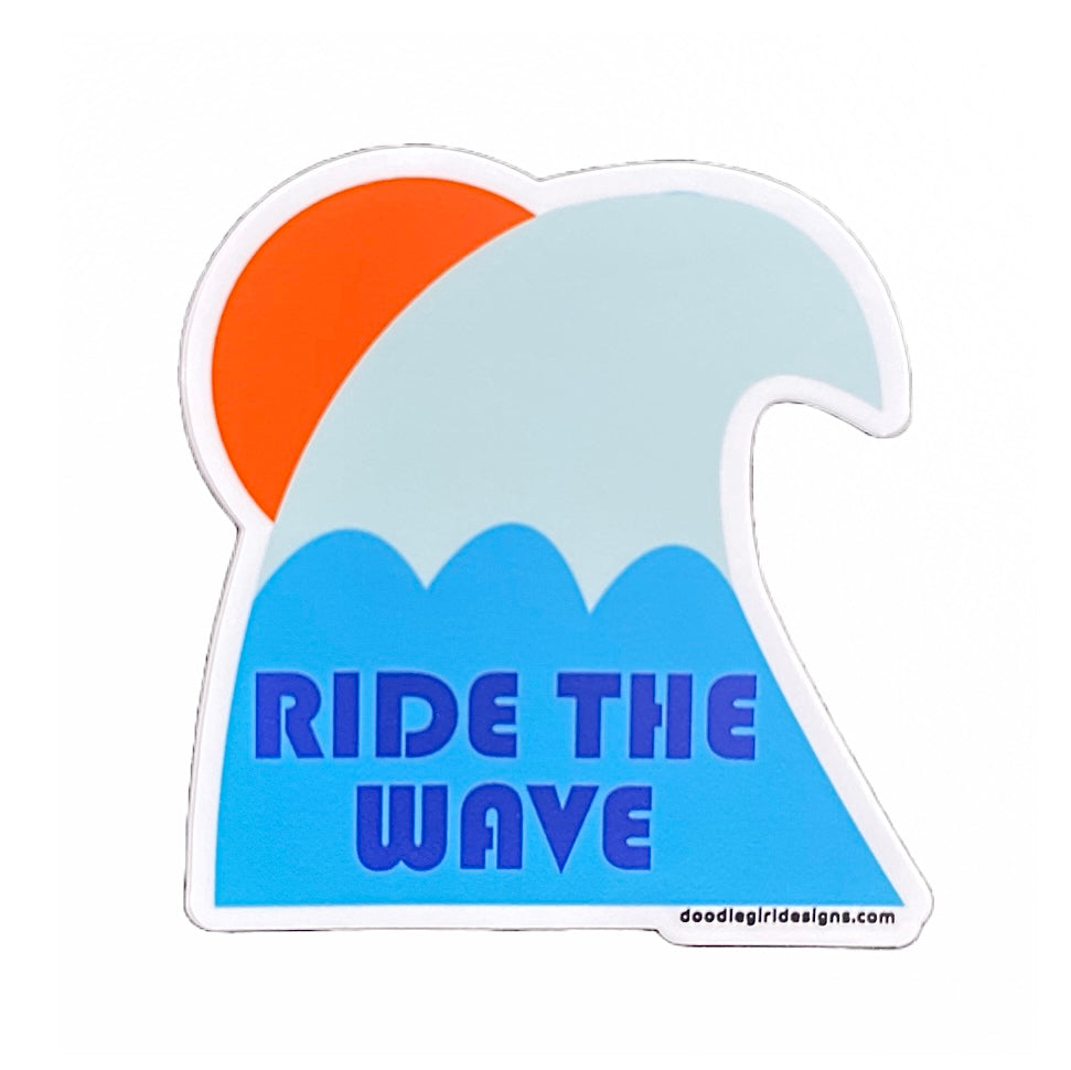 RIDE THE WAVE STICKER