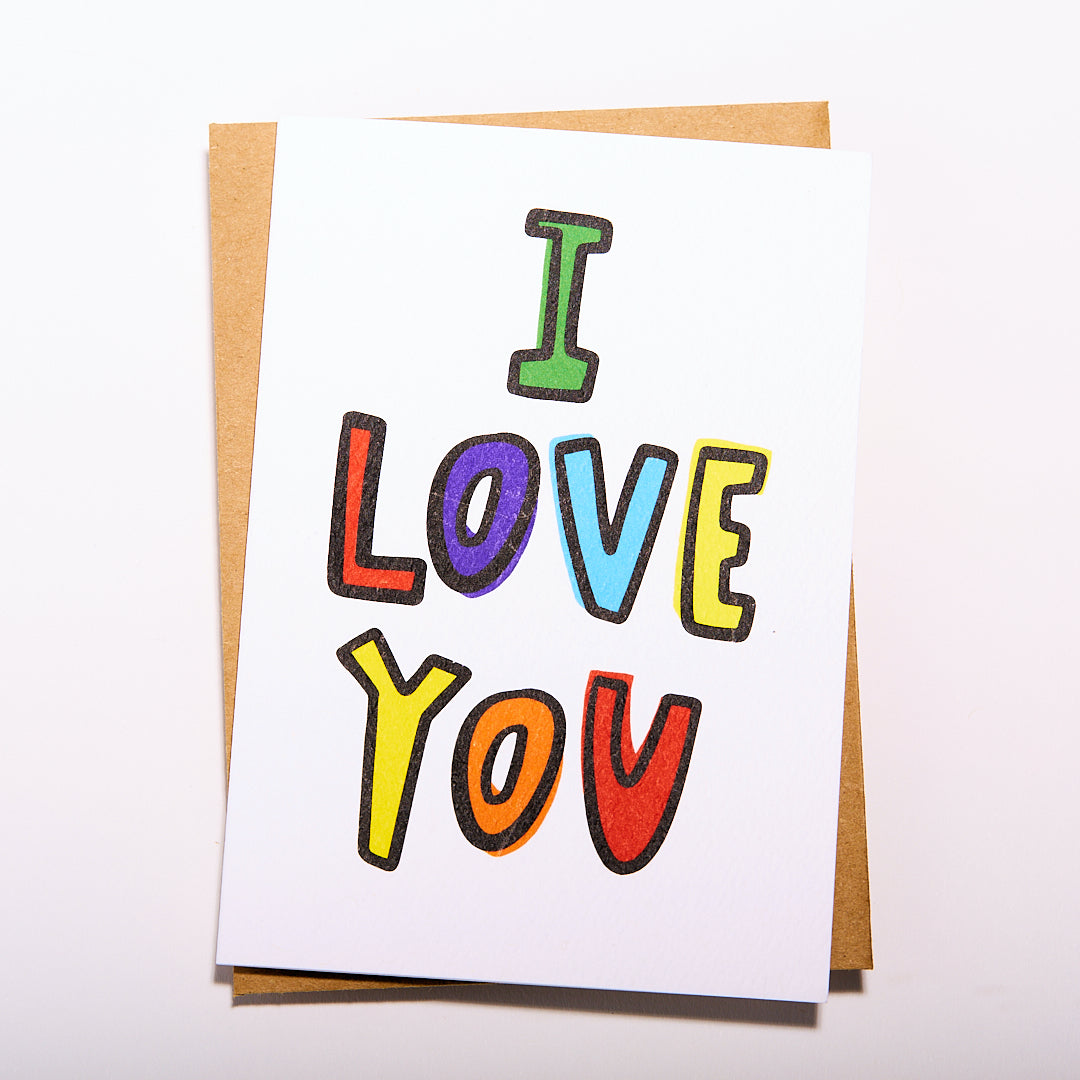 I LOVE YOU ALPHABET CARD