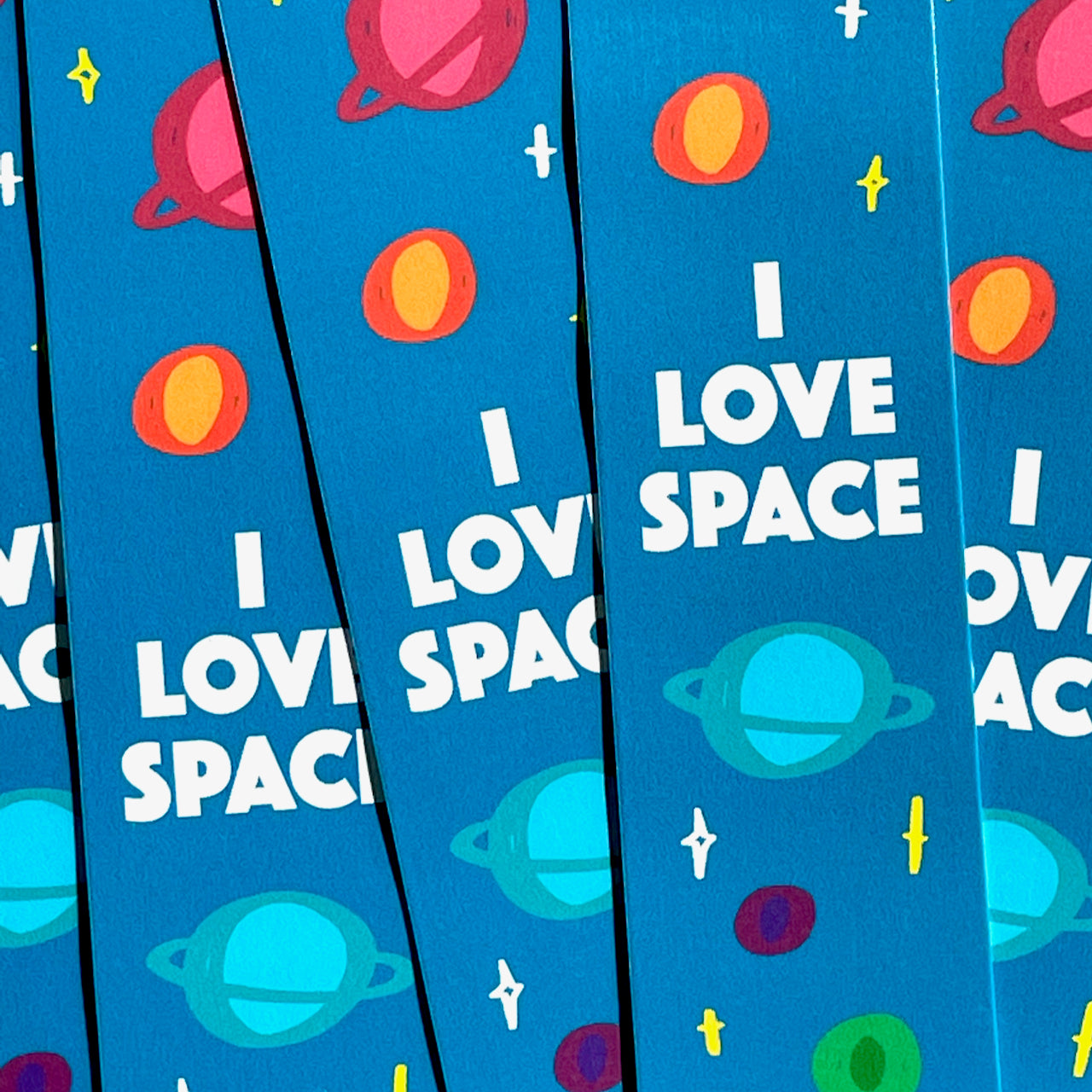 I LOVE SPACE BOOKMARK