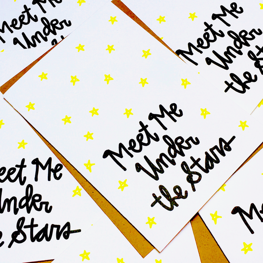 MEET ME UNDER THE STARS CARD