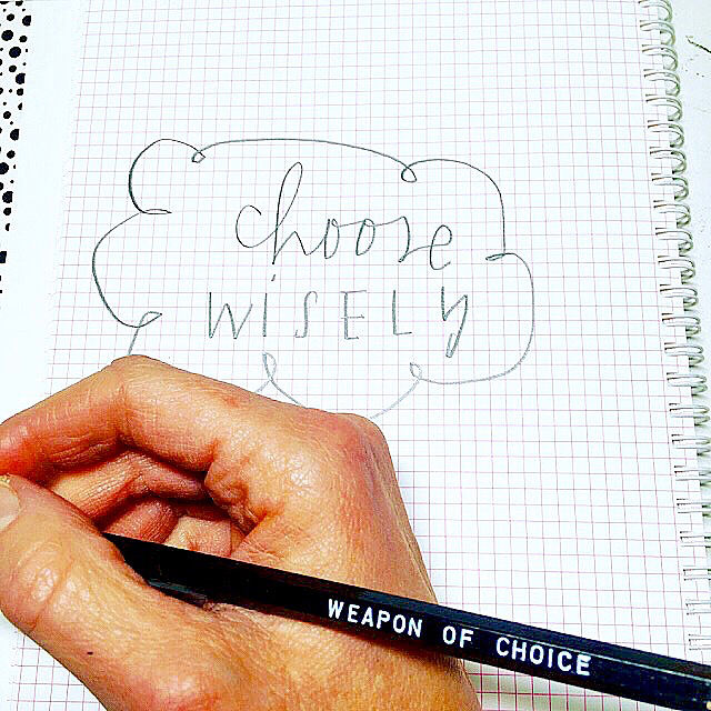 WEAPON OF CHOICE PENCIL SET