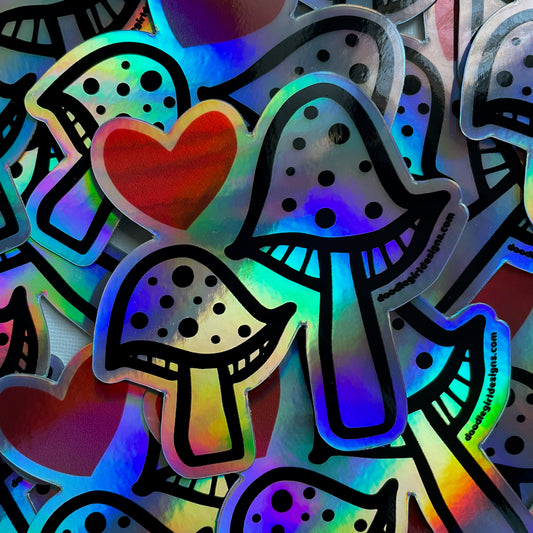 MUSHROOM LOVE STICKER