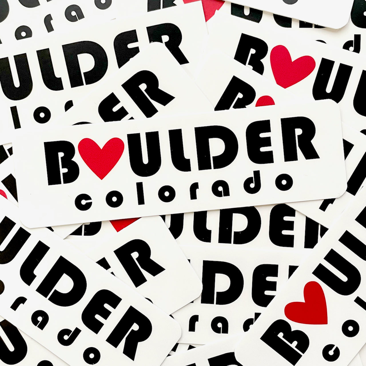 BOULDER COLORADO RECTANGLE STICKER