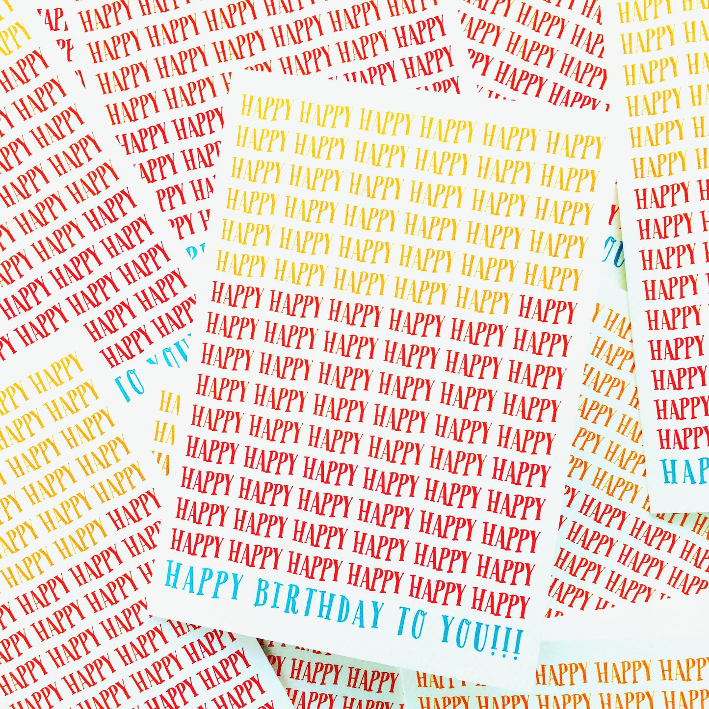 HAPPY BIRTHDAY TO YOU CARD