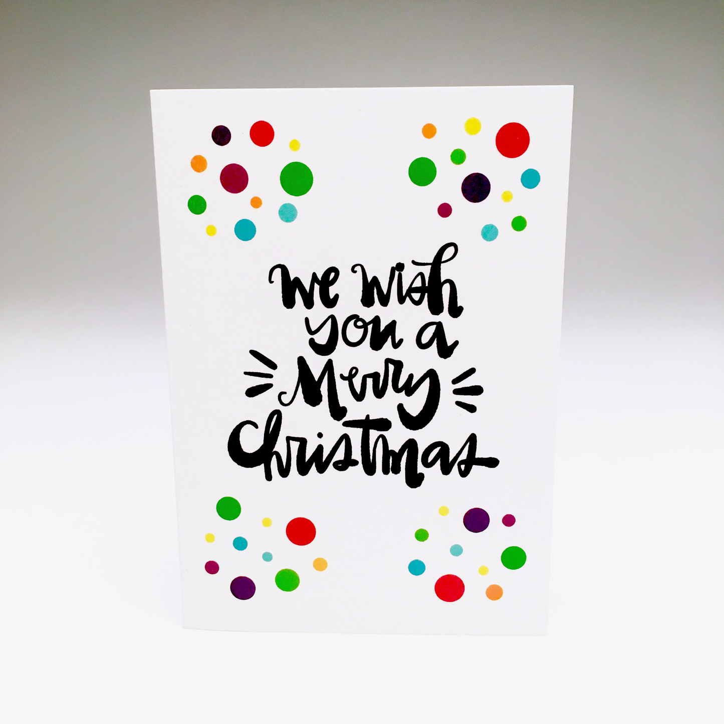 WE WISH YOU A MERRY CHRISTMAS CARD