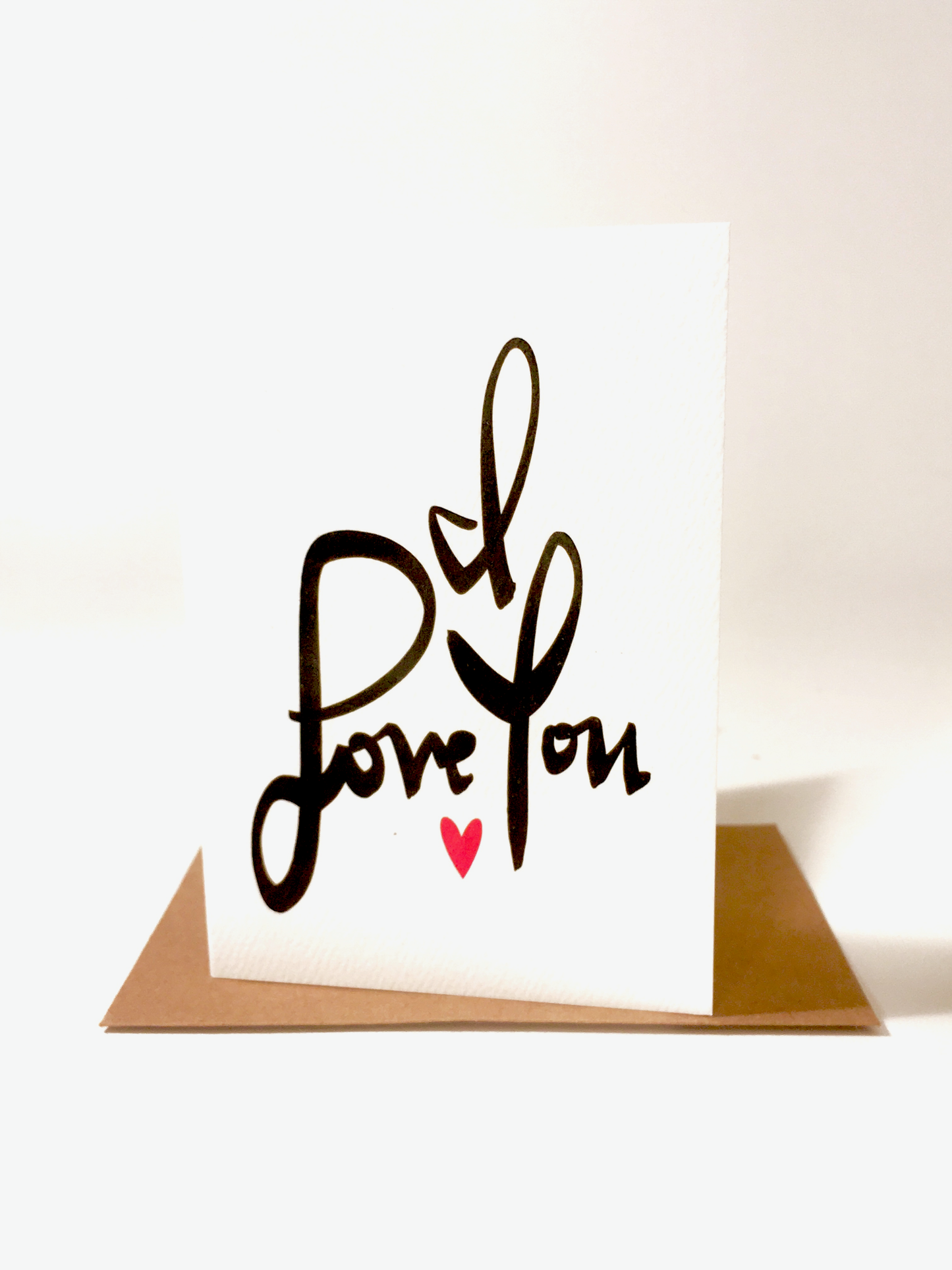 I LOVE YOU CURSIVE CARD