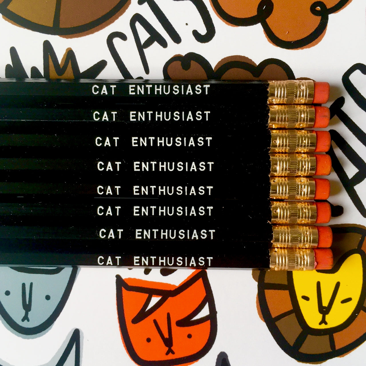 CAT ENTHUSIAST PENCIL SET