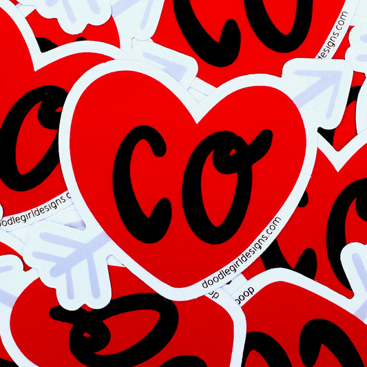 COLORADO HEART STICKER