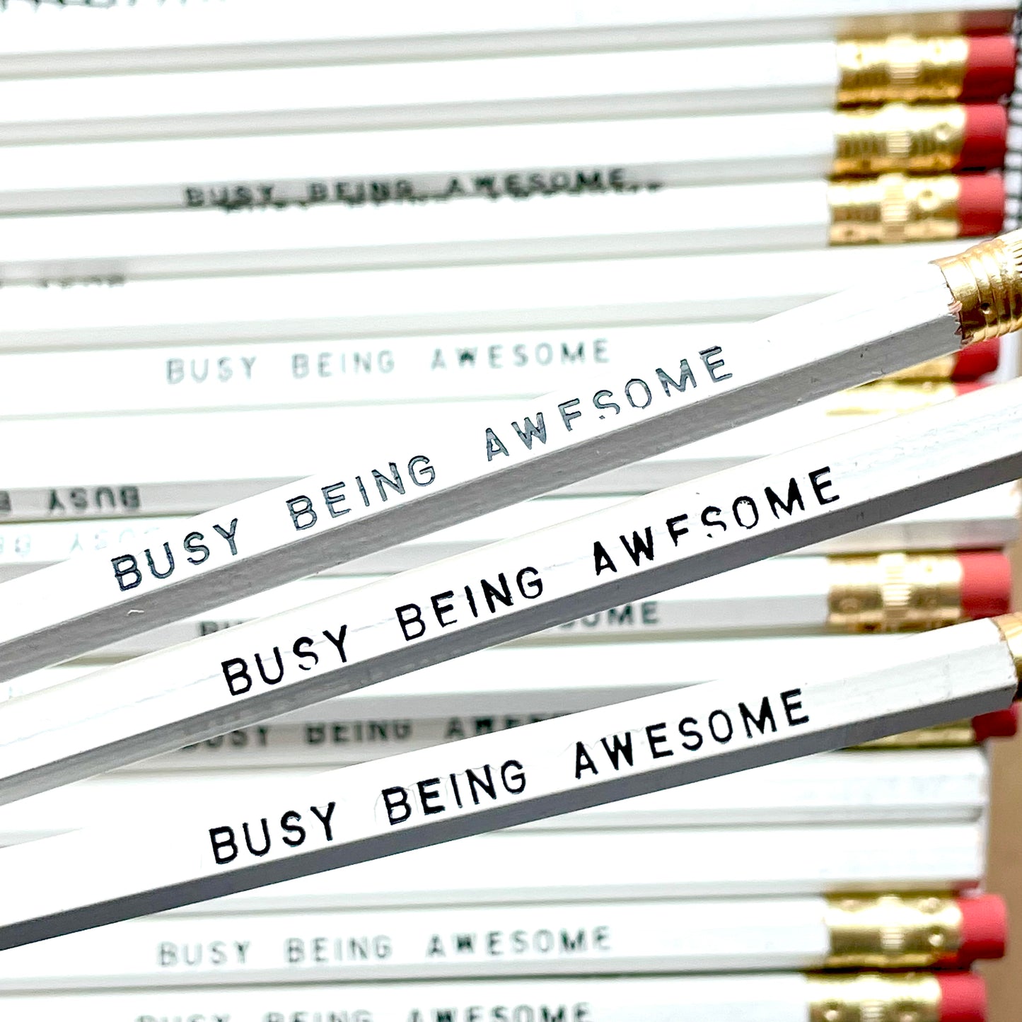 LESS THAN PERFECT PENCILS - BUSY BEING AWESOME PENCIL SET