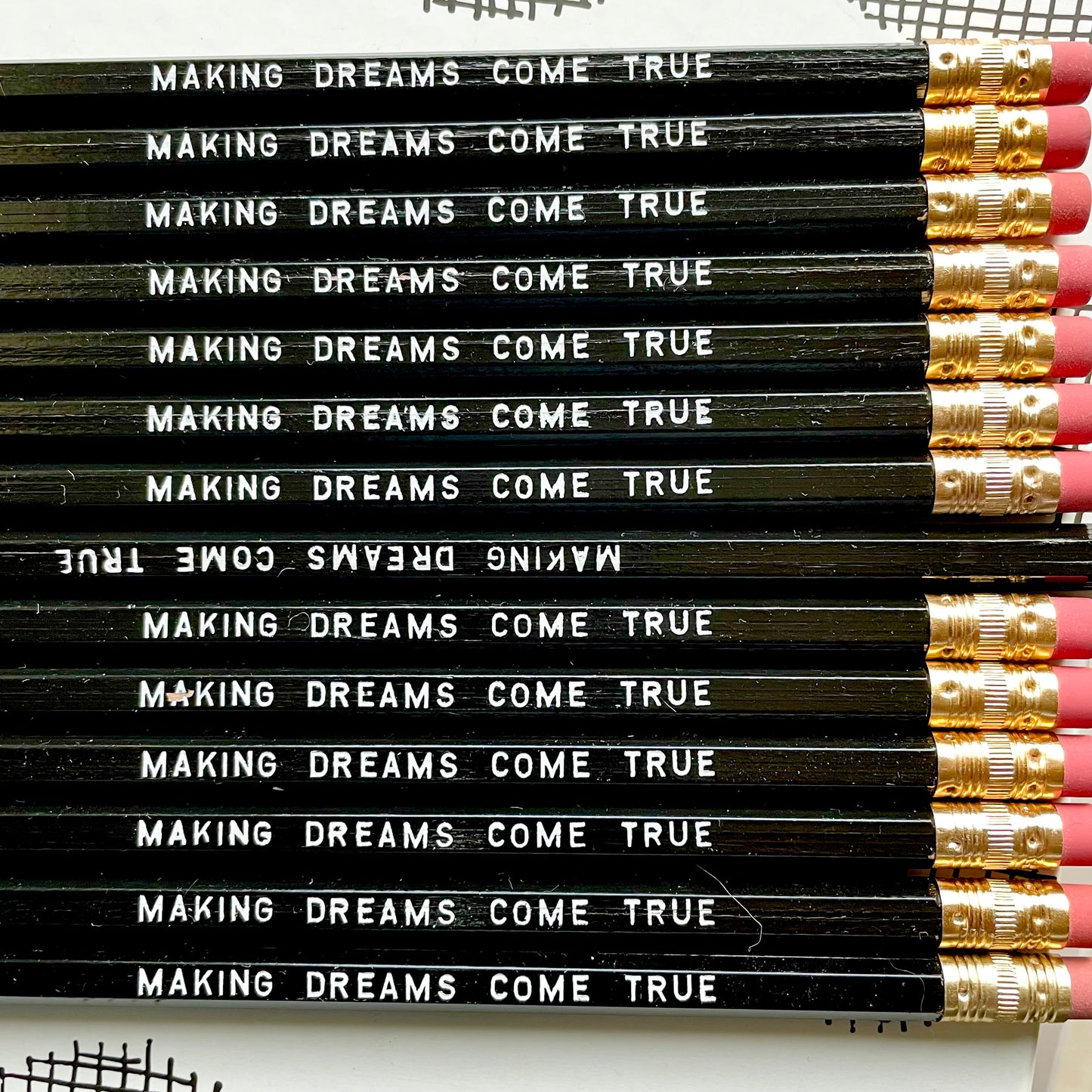 LESS THAN PERFECT PENCILS - MAKING DREAMS COME TRUE PENCIL SET
