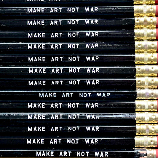 LESS THAN PERFECT PENCILS - MAKE ART NOT WAR PENCIL SET