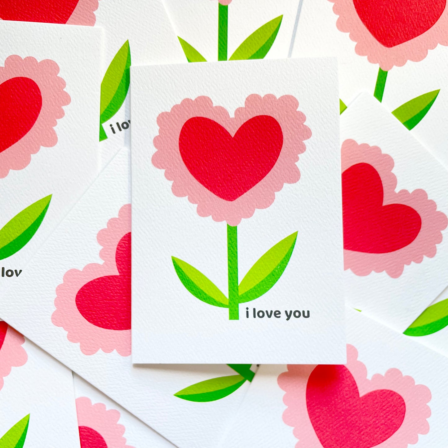 I Love You Flower Card