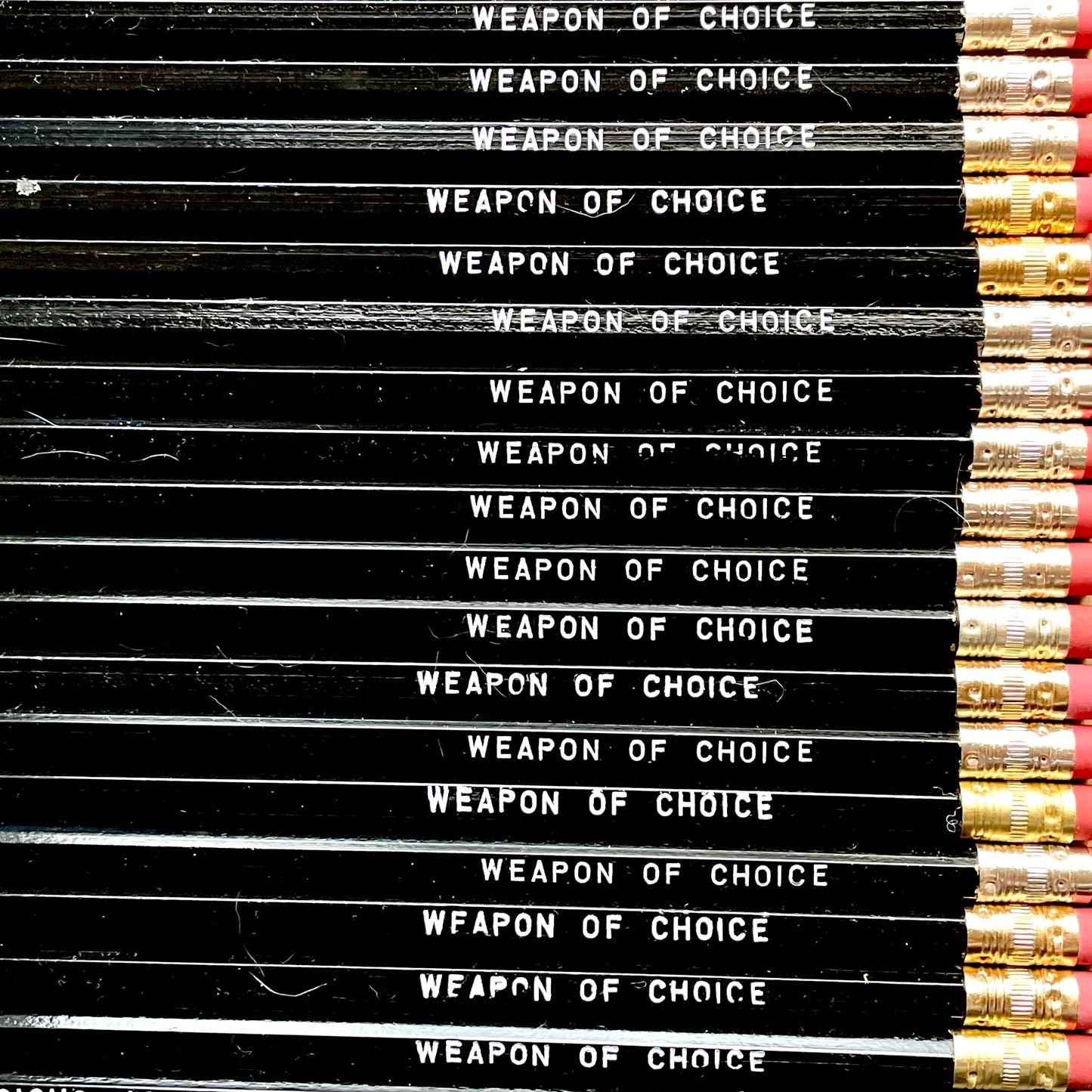 LESS THAN PERFECT PENCILS - WEAPON OF CHOICE PENCIL SET