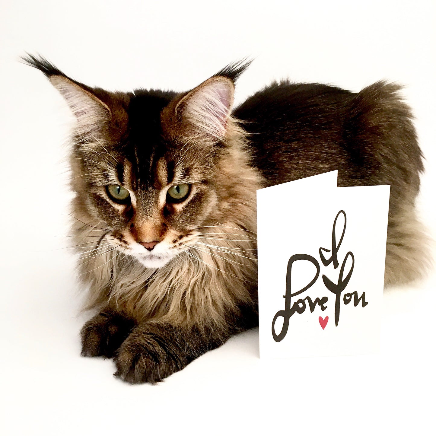 I LOVE YOU CURSIVE CARD