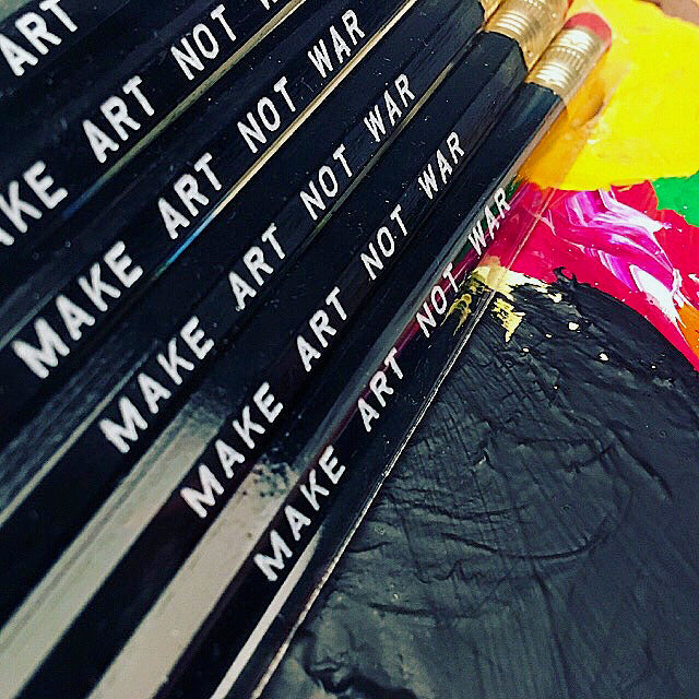 MAKE ART NOT WAR PENCIL SET