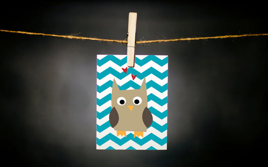 OWL CHEVRON CARD