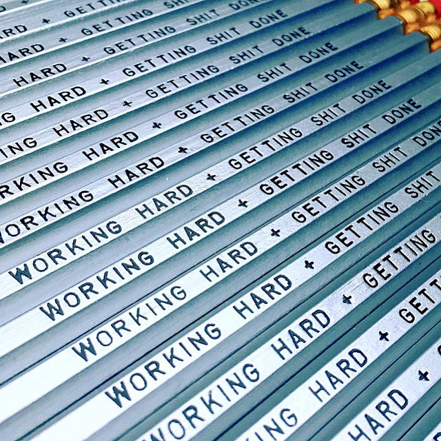 WORKING HARD GETTING SHIT DONE PENCIL SET