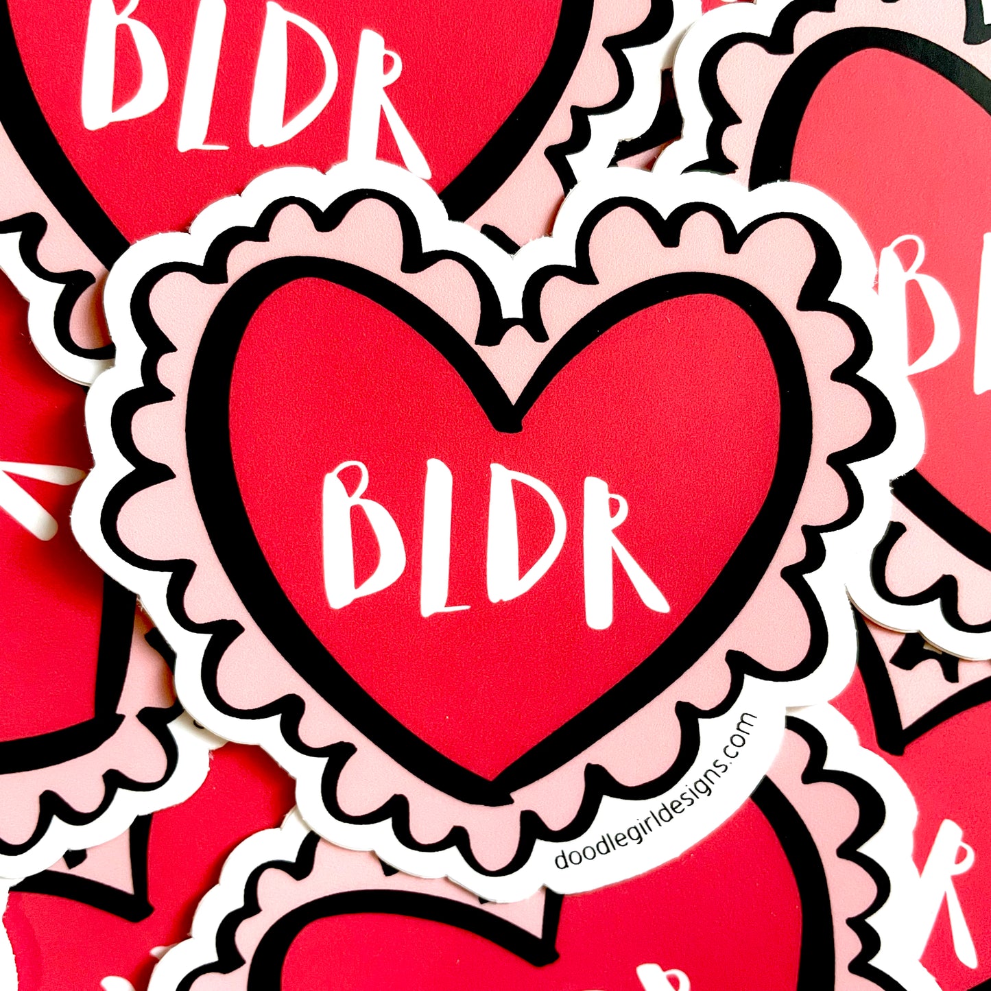 BLDR HEART STICKER