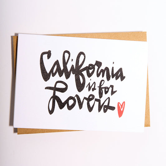 CALIFORNIA IS FOR LOVERS CARD