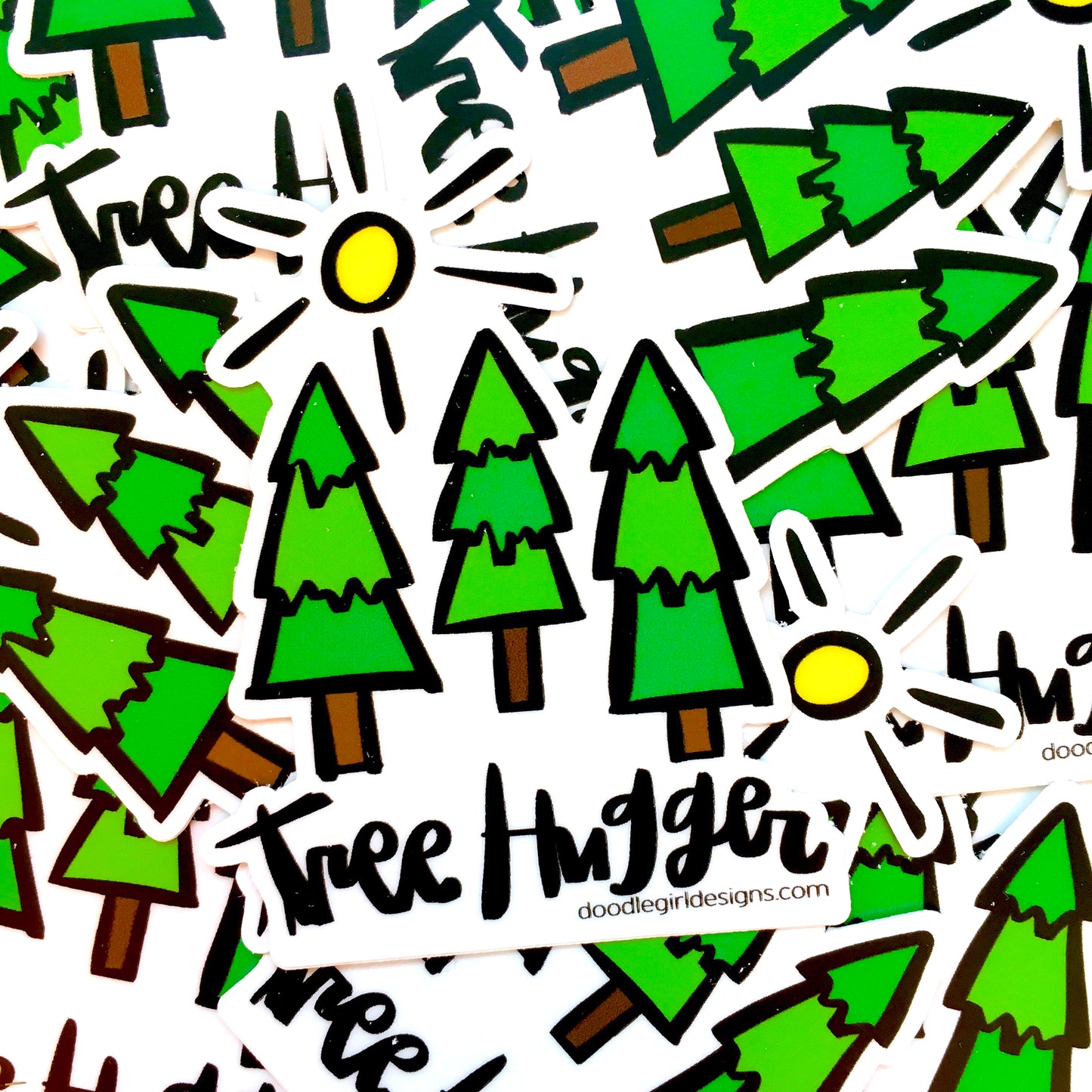 TREE HUGGER STICKER