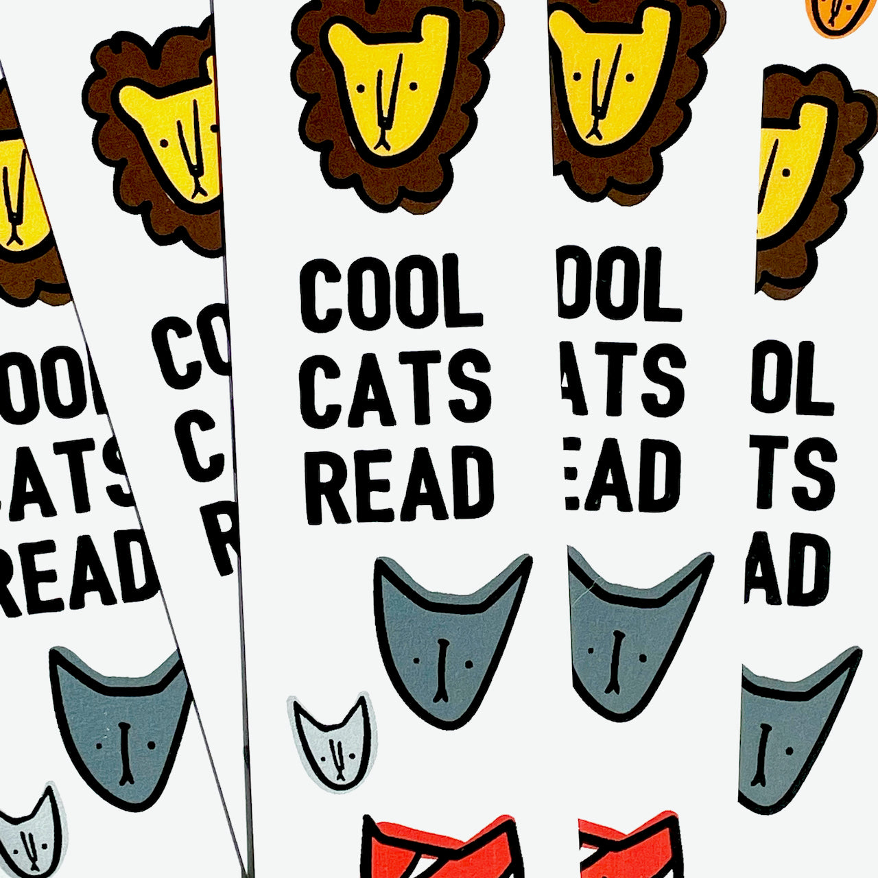 COOL CATS READ BOOKMARK