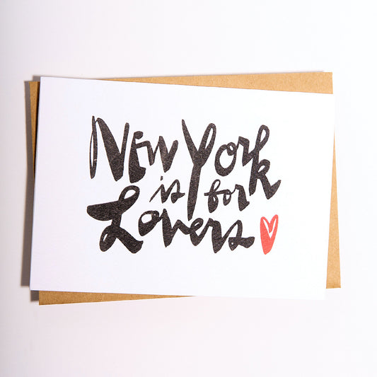 NEW YORK IS FOR LOVERS CARD
