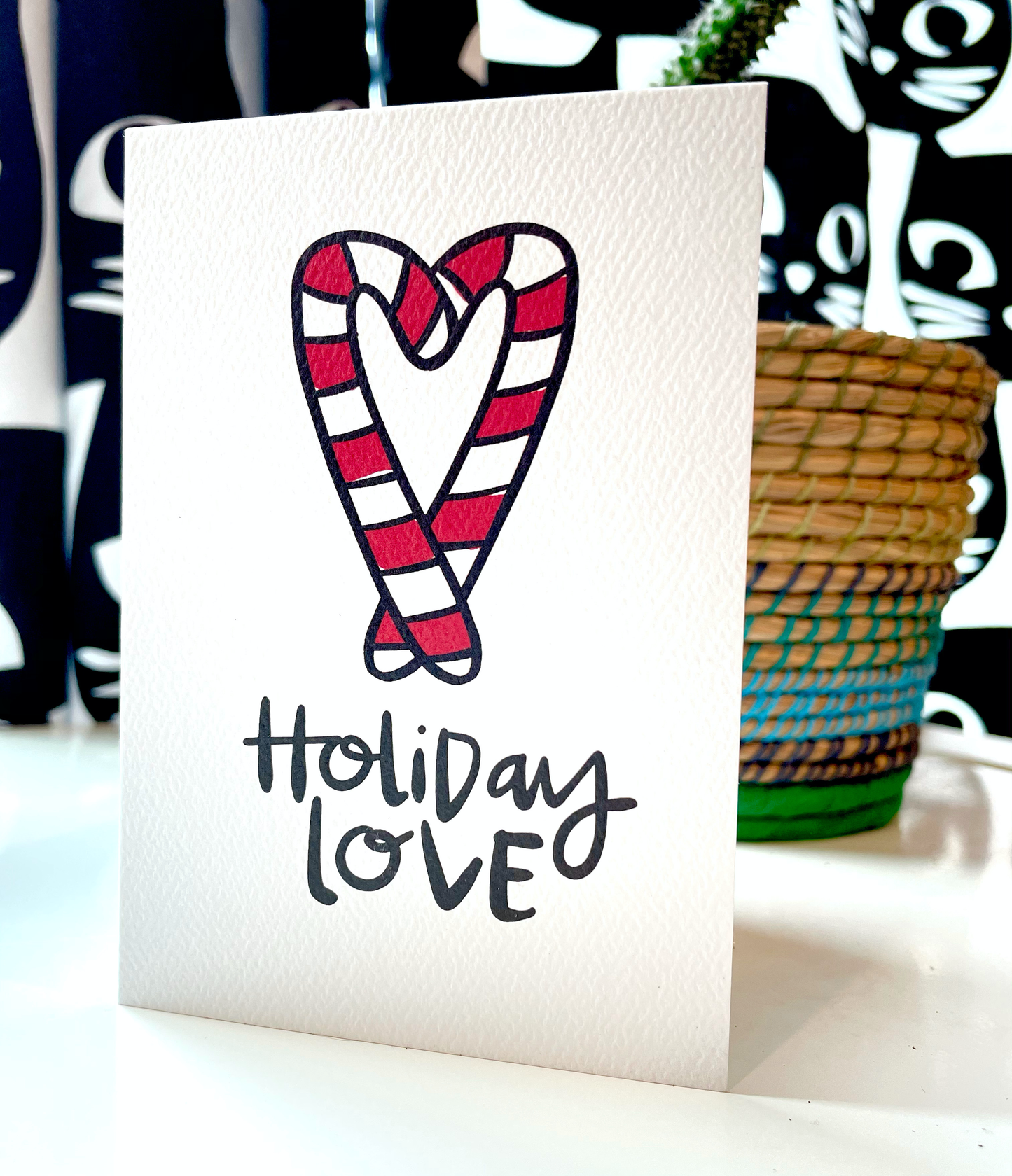 HOLIDAY LOVE CANDY CANE CARD