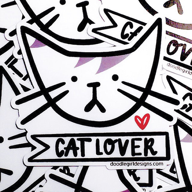 CAT LOVER STICKER