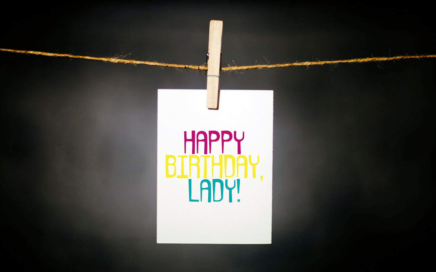 HAPPY BIRTHDAY LADY CARD