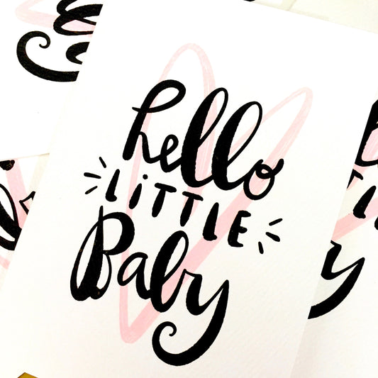HELLO LITTLE BABY CARD